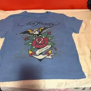 Ed Hardy | Shirts | Unisex Ed Hardy Rose Eagle Sparkly Design Don Ed ...